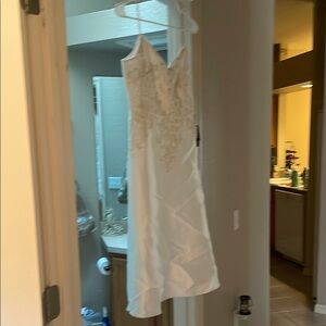 Elegant White Dress with Lace Details